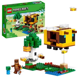 LEGO® Konstruktionsspielsteine Das Bienenhäuschen (21241), LEGO® Minecraft, (254 St), Made in Europe bunt