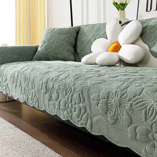 YWQJL Couch Cover Sofabezug Ecksofa L Form couchschoner rutschfest Sofaschoner rutschfest Sofaschutz Sitzfläche Couchhusse for1 2 3 4 Sitzer Schonbezug Sofa Sofahusse,J-110x210cm