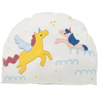 IKEA BARNDRÖM Kissen weiß/Einhorn Regenbogen
