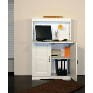 Möbeldesign Team 2000 Sekretär oder PC-Schrank im Landhausstil, in weiß 4132-1