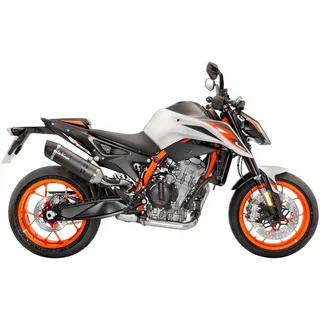 LeoVince Lv One Evo Ktm Duke 790 Abs 18-26/duke 790 L Abs 18-26/duke 890 Abs 21-23 Homologierter Schalldämpfer - Black / Silver - Homologated