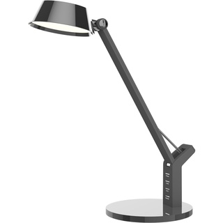 GLOBO Lighting Tischleuchte URSINO (LBH 48x17x51.50 cm) LBH 48x17x51.50 cm schwarz Tischlampe Klemmleuchte Schreibtischleuchte Schreibtischlampe - schwarz