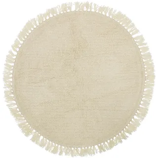 Bloomingville Lenea Wollteppich Ø 110 cm Natur