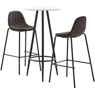 vidaXL 3-tlg. Bar-Set  -  Stoff Dunkelgrau