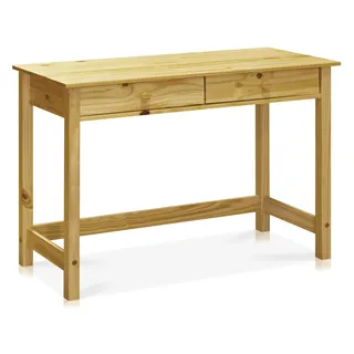 moebel-eins TOBINO Schreibtisch/Konsole, Material Massivholz, Kiefer, Kiefer Natur