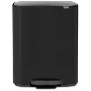 Brabantia Bo Treteimer 2x30 l Schwarz