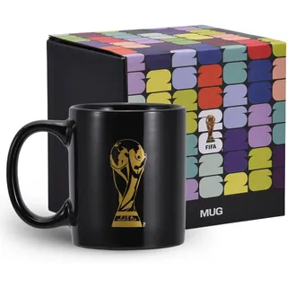 FIFA World Cup 2026 Official Gift, Offizieller FIFA WM 2026 Keramikbecher – 350 ml mit graviertem FIFA Emblem – Sammler Souvenir & Geschenk – Ideal für Zuhause, Büro & heiße Getränke wie Kaffee, Latte