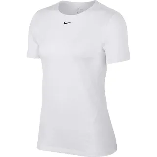 Nike Damen T-Shirt W NP TOP SS All Over MESH, White/Black, 2XL, AO9951
