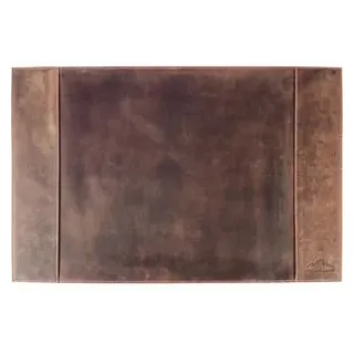 ALPENLEDER Schreibunterlage Tirol, old havanna, Echt leder, Büffelkalbsleder, blanko, 68 x 45cm