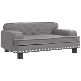 vidaXL Kindersofa vidaXL 70 x 45 x 30 cm Kiefer grau