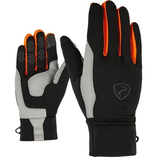 ZIENER Herren Handschuhe GAZAL TOUCH glove, black/new orange, 7,5