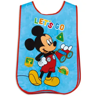 ARDITEX Ärmelloser Schürze MICKEY MOUSE 40x33 cm – Einheitsgröße 2–4 Jahre – PVC mit seitlichen Gummibändern – Ideal für Bastel- und Malaktivitäten im Kindergarten oder zu Hause