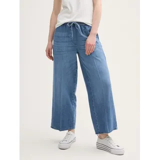 Tom Tailor Damen 1045733 Jeans Culotte, 10112-Clean Light Stone Blue Denim, 29W x 28L - 29W / 28L