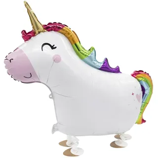 Amscan 9915928 – Ballon mit Einhorn-Folie, 81 cm, 62 cm