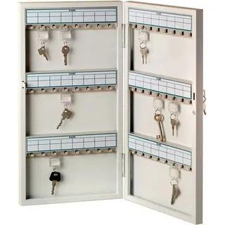 Schlüsselschrank 6750 H455xB380xT50mm 1-türig Zylinderschl.Anz.Hak.72