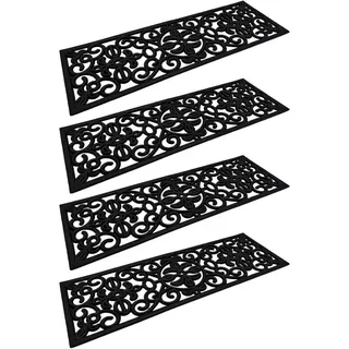 Buri Stufenmatte 76,3 x 25,5 cm Schwarz