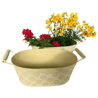 Online-Fuchs Blumenkasten 19 x 36 x 14 cm Gelb