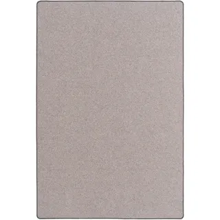 Snapstyle Natur Teppich Wollteppich 133 x 133 cm Anthrazit
