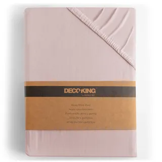 DecoKing Spannbettlaken Jersey 180 x 200 - 200 x 200 cm lila