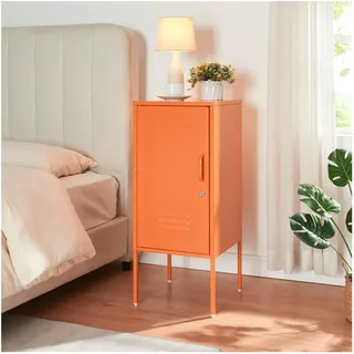 [en.casa] Nachtschrank Hausjärvi 35 x 35 x 82 cm Orange