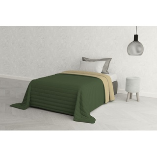 Italian Bed Linen Estivo Einzelbett, Holz, Verde/Nocciola, 170 x 270 cm