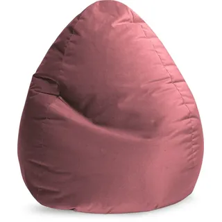 Sitting Point Sitzsack Beanbag Marla XXL Samt Rosa Altrosa