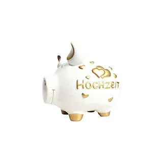 KCG Spardose Schwein mittel weiß 100900/10027149 Hochzeit