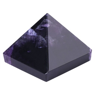 Diyeeni Amethyst-Pyramide, natürliche lila Kristallpyramide mit Glück, violetten Kristall Briefbeschwerer, alte Ägypten Pyramide Handwerk für Dekoration/Sammlung, Geschenk für Familie/Freund