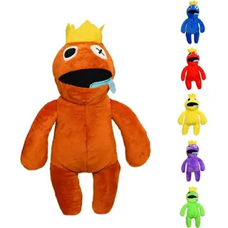 Wiztex Kuscheltier Roblox Rainbow Friends Plüsch Stofftier Figur Spielzeug Kind Geschenk orange