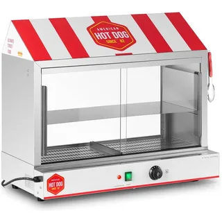 Royal Catering Hot Dog Steamer 300 Würstchen 100 Brötchen 2.400 W