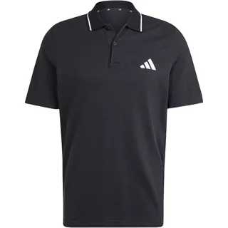 adidas Essentials Small Logo Piqué schwarz L