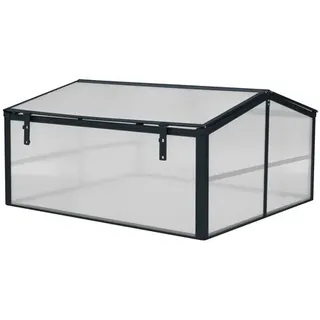 Floraworld Gewächshausaufsatz 87x87x46cm - schwarz