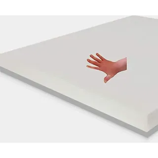 Gel Gelschaum Sitzkissen Anti Dekubitus Sitzpolster 40x40x5 cm Memory Schaum für Rollstuhl Stuhl Auto LKW Bürostuhl Chefsessel Kissen Stützkissen Rücken + Gesäß (RG 85 weich bis mittel ohne Bezug)