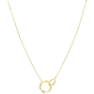 LIEBESKIND BERLIN Damen Infinity Schmuck – Elegante Ketten und Armbänder mit organisch geformten Infinity-Anhängern aus Edelstahl – Größenverstellbar in verschiedenen Farben - 2 verschlungene Ringe