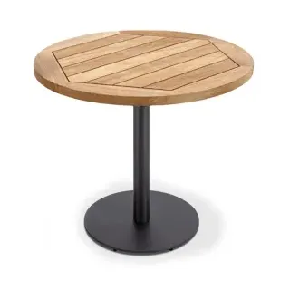 Niehoff Bistro Tisch rund 95cm, Gestell anthrazit Ausführung: HPL Beton-Design