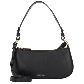 Coccinelle Merveille Schultertasche Leder 24.5 cm Schwarz