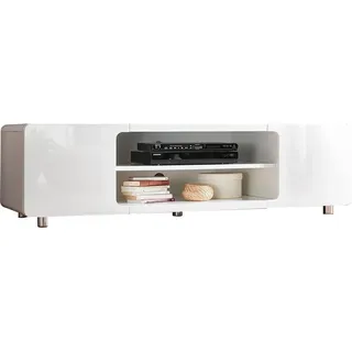 SalesFever Flexibler Raumteiler Lowboard 160 cm Weiß MDF