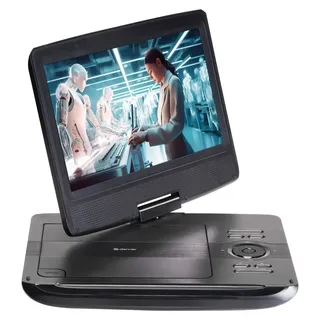 Denver MT-1097 Tragbarer DVD-Player mit 10 Zoll Bildschirm - inkl. Fernbedienung - Schwarz