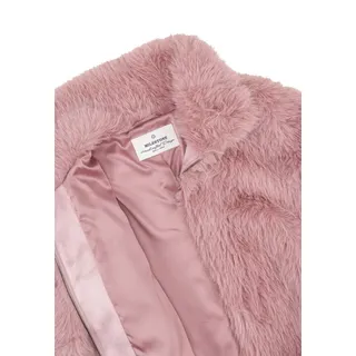 MILESTONE Fellimitatjacke MSMiyoko Damen Kunstfelljacke Übergangsjacke Metallreißverschluss lila|rosa 38