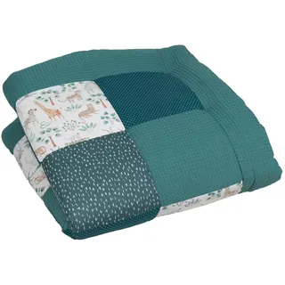 ULLENBOOM personalisierbare Krabbeldecke für Baby 100x100 cm - Dick & weich