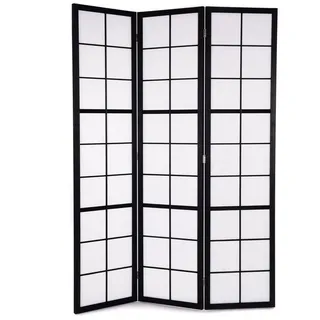 creedwood RAUMTEILER Loft | 3-teilig, 170x120 cm, Reispapier | Shoji Paravent, japanische Trennwand, Raumtrenner, Stellwand, Faltbarer Ankleide Sichtschutz, Faltwand