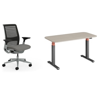 Steelcase Think Bürostuhl Solo - Elektromotorisch Homeoffice-Schreibtisch