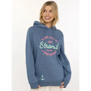 Zwillingsherz Hoodie Meine Heimat blau S/M