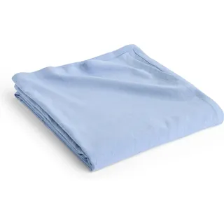 HAY Linen Bettüberwurf 240 x 260 cm Blau/Hellblau