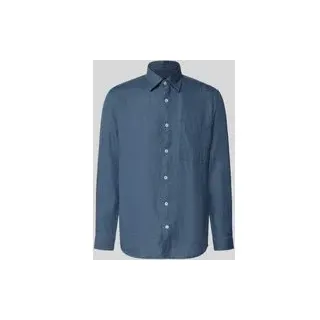 Marc O'Polo Langarmhemd Petrol XL