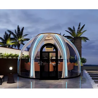 Schlagfester Pavillon aus Polycarbonat Gartenpavillon für 14-16 Personen