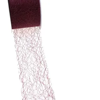 Spiderweb Dekoband - 5cm Bordeaux - Rolle 25m - 67 011-R 50 (Bordeaux, 50mm x 25m)