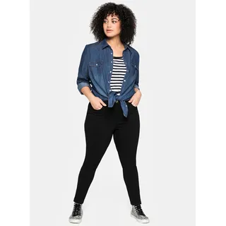 sheego Jeansbluse Blau 56