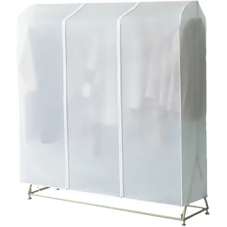 Kleiderständer Abdeckung, mit robusten Reißverschlüssen, staubdicht, schützende Kleiderständer-Abdeckung, schützt Kleidung vor Sonne, Staub, Schmutz (Opaque,110 * 50 * 150cm)