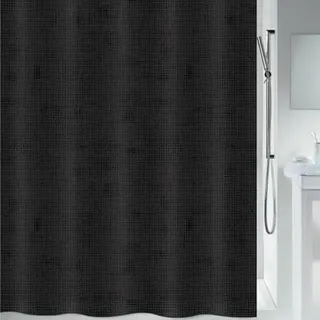 Spirella Duschvorhang Georges 240 x 180 cm schwarz
